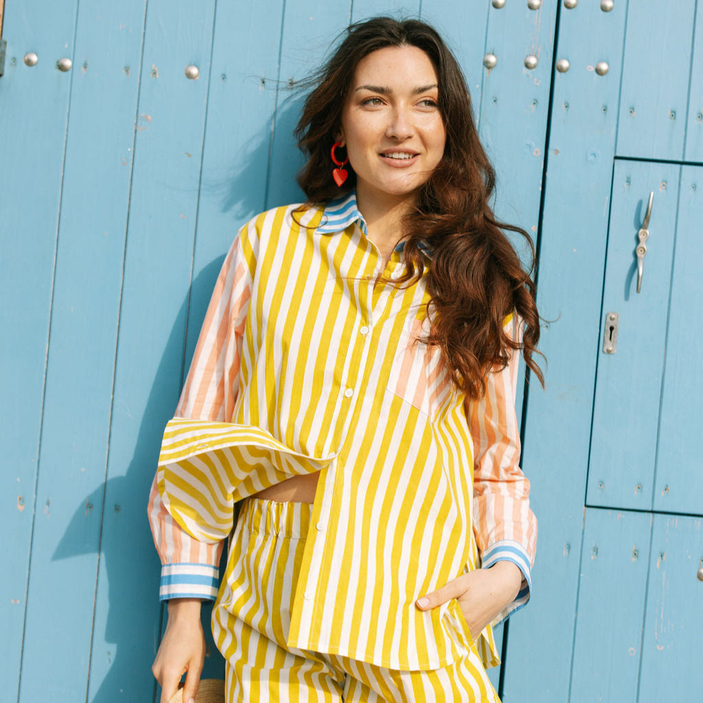 Daydreamer Colorburst Bermuda Button-Down