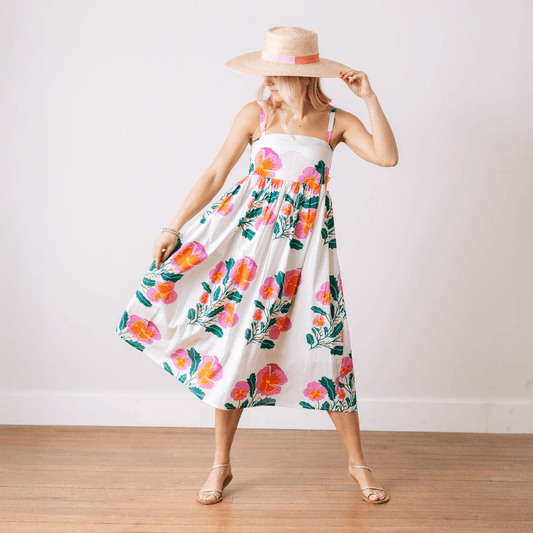Reef Dress – Pink Blossom Print